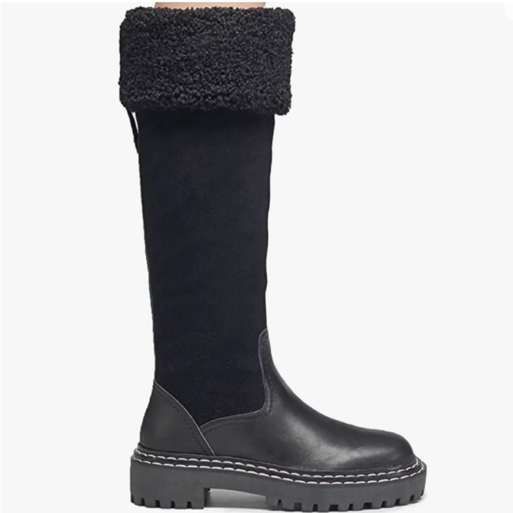 Splendid Antonia Black Knee High Boots Size 6.5 NEW